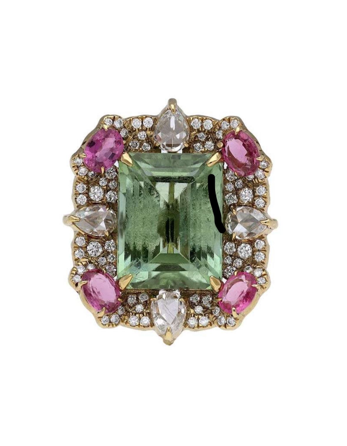 Luxe Aurora Gem Ring in Silver